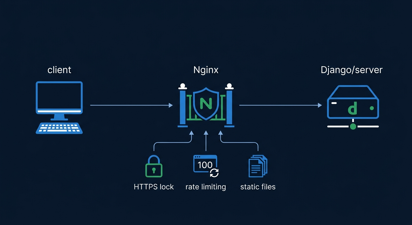 Django + Nginx in produzione: configurazione sicura passo dopo passo